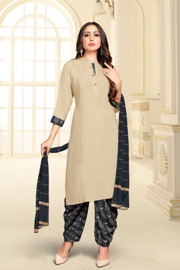 Tunic House Patiyala Rani Nx Fancy Viscose Readymade Salwar